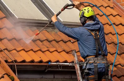 Démoussage et hydrofuge de toiture à Crosne